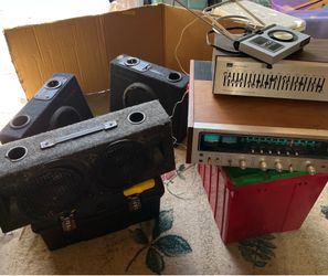 Stereo, indoor antenna & speaker