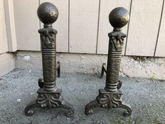 ANTIQUE ANDIRONS 
