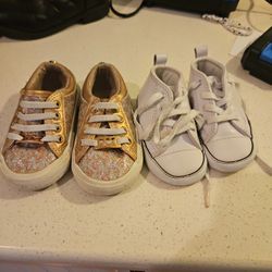 Toddlers Converse High Tops And Michael Kors Shoes 