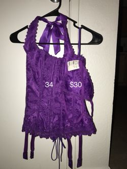 Purple corset