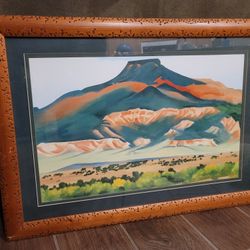 Southwest Desert Mountain Landscape Framed Art