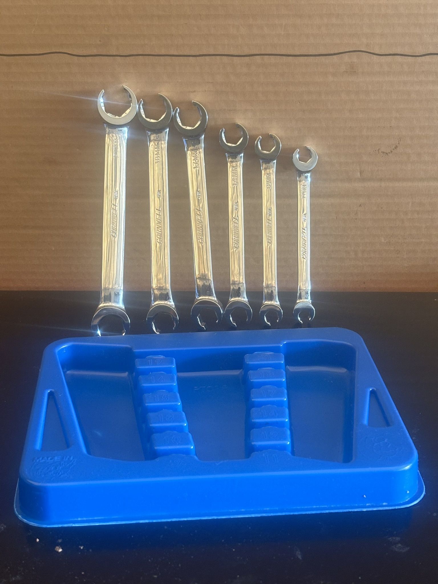 Cornwell Tools BWFMP6ST - 6 Piece Metric Double End Flare Nut Wrench Set