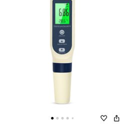 PH Tester Digital, 5 in 1 PH Meter for Water/Salinity Meter/tds/ec/Thermometer, Pool Salt Tester with Constant Temperature