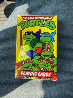 Vintage 1990 Teenage Mutant Ninja Turtles Playing Card Deck