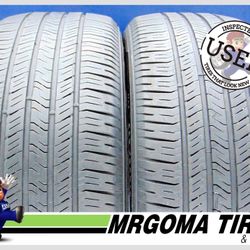 SET OF 2 GOODYEAR EAGLE 225/50/18 USED TIRES 