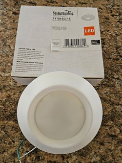 Sea Gull Lighting 14701SC-15 3000K LED light fixtures.