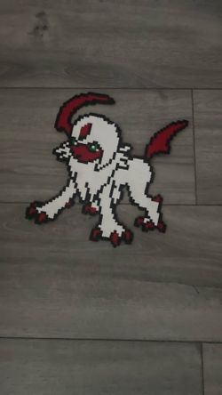 Absol Pokemon Perler Bead/ Pixel Art