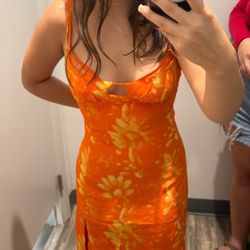 Orange Beach Dress
