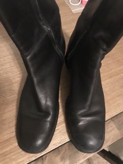 Coach leather boots - black - size 8.5