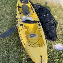 Fishing Kayak W/paddle And Cover 