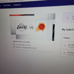 Phoenix Suns Vs Los Angeles Lakers 