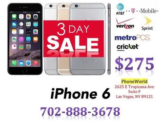 HUGE IPHONE 6 SALE!
