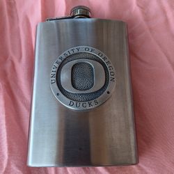 University of Oregon Ducks Flask - Stainless Steel