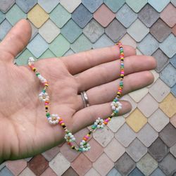 Beaded Margarita Choker - Collar Tejido De Margarita