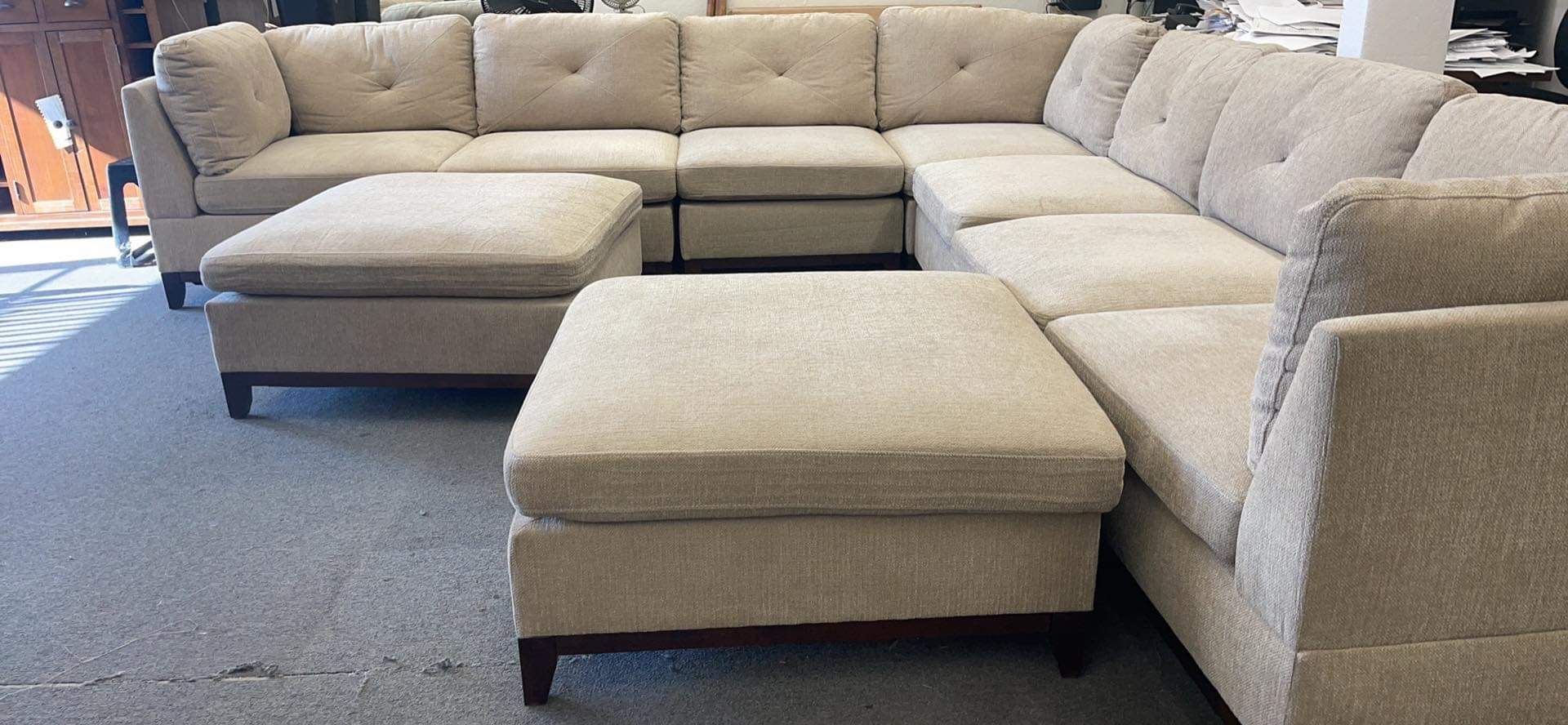 New Chenille Modular Sectional Couch Only $50 Down Payment