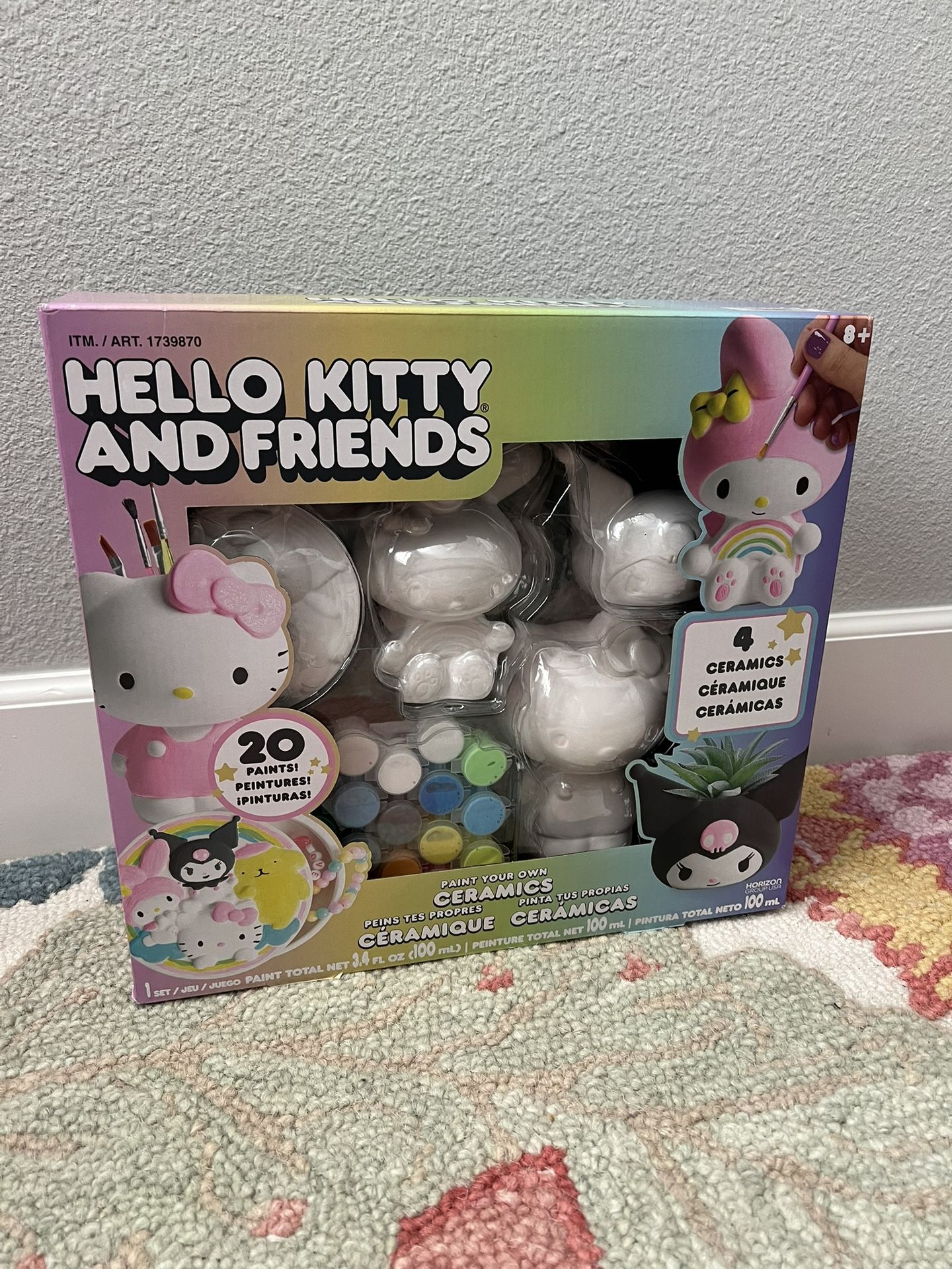 Brand New Hello Kitty and friends ceramic paint set