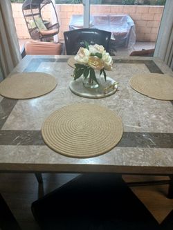 Counter height marble Table set