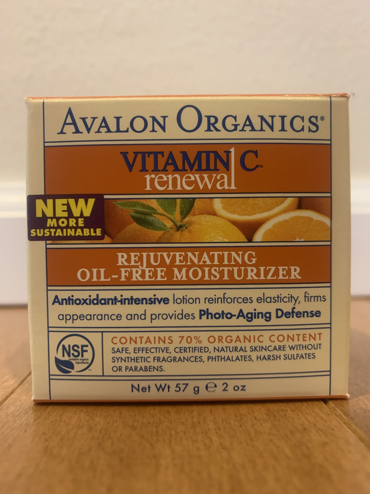 Avalon Organics Rejuvenating Oil Free Moisturizer Vitamin C Renewal - 2 oz.