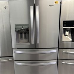 WHIRLPOOL 36” FRENCH DOOR REFRIGERATOR FOR SALE