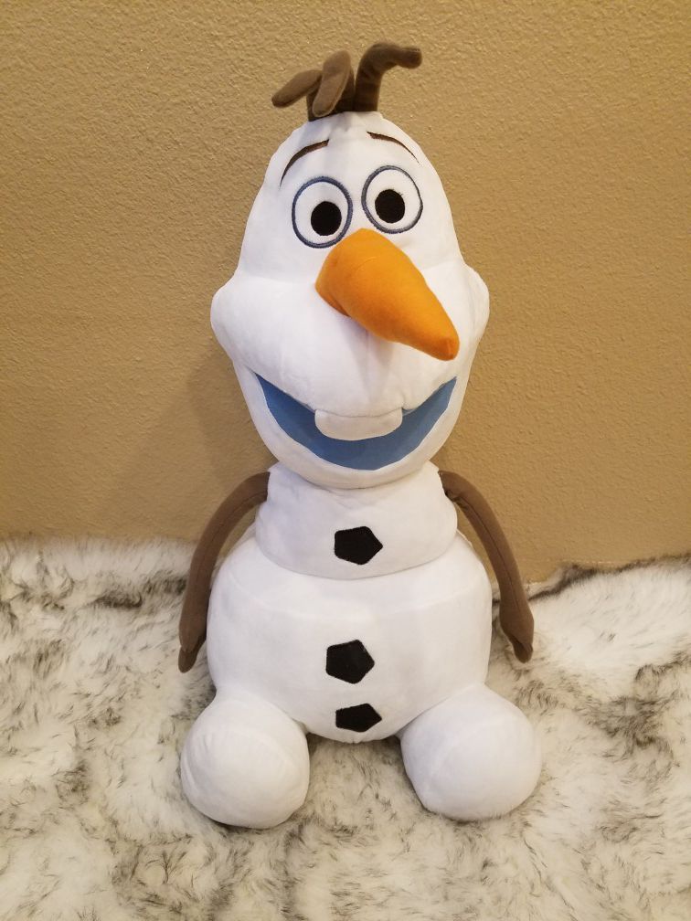 DISNEY Jumbo Frozen Olaf Stuffed Pillow Buddy