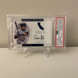 2017 Panini National Treasures Aaron Judge Hometown Heroes #HH-AJ Auto 