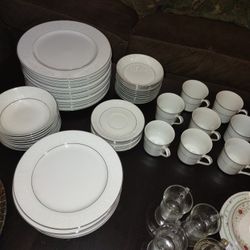 Beautiful White China Set 