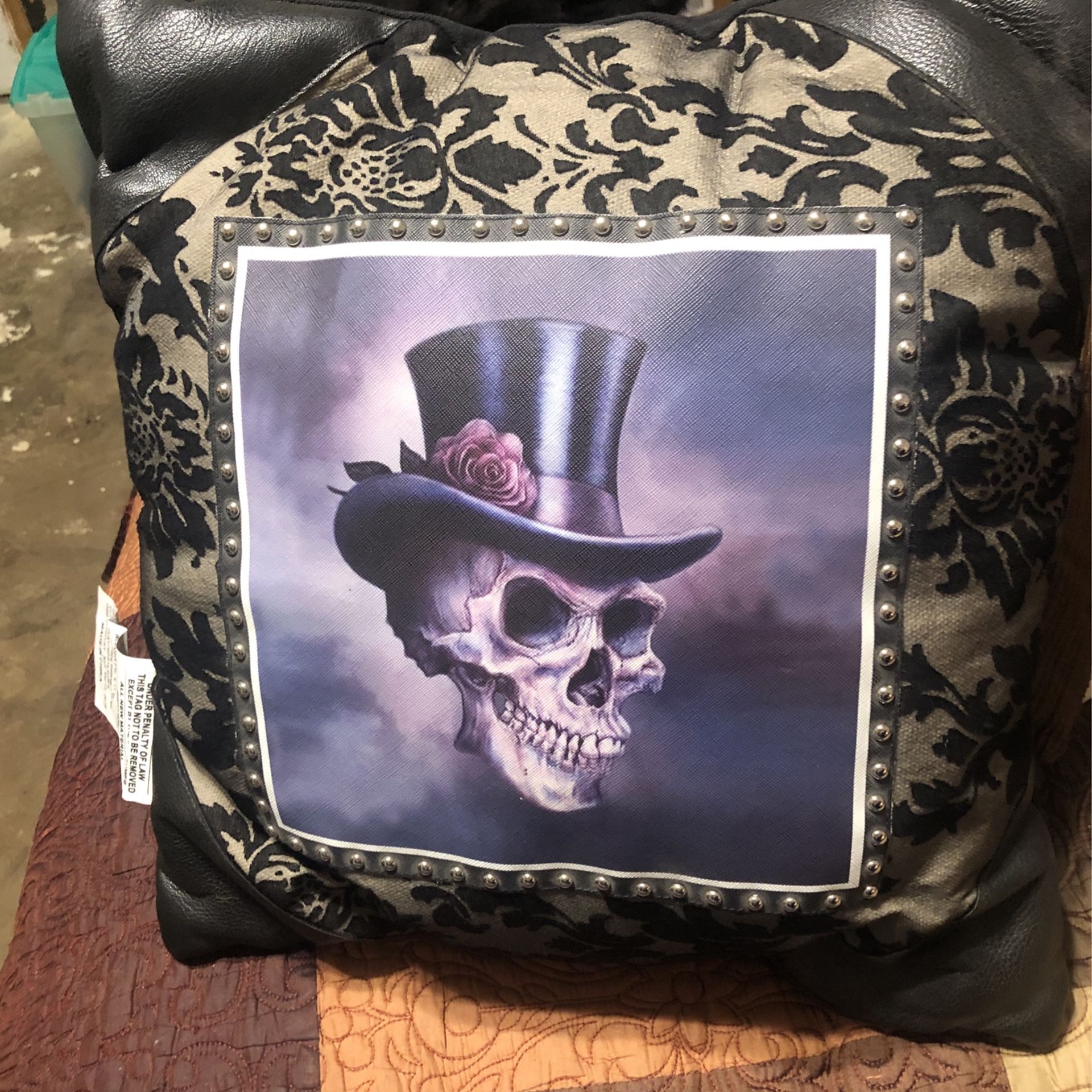 Skeleton pillow