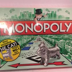 2013 Monopoly Board Game The Cat Token Classic Edition, Brand new SEALED! “Including the Cat” Voted #1 new token. 