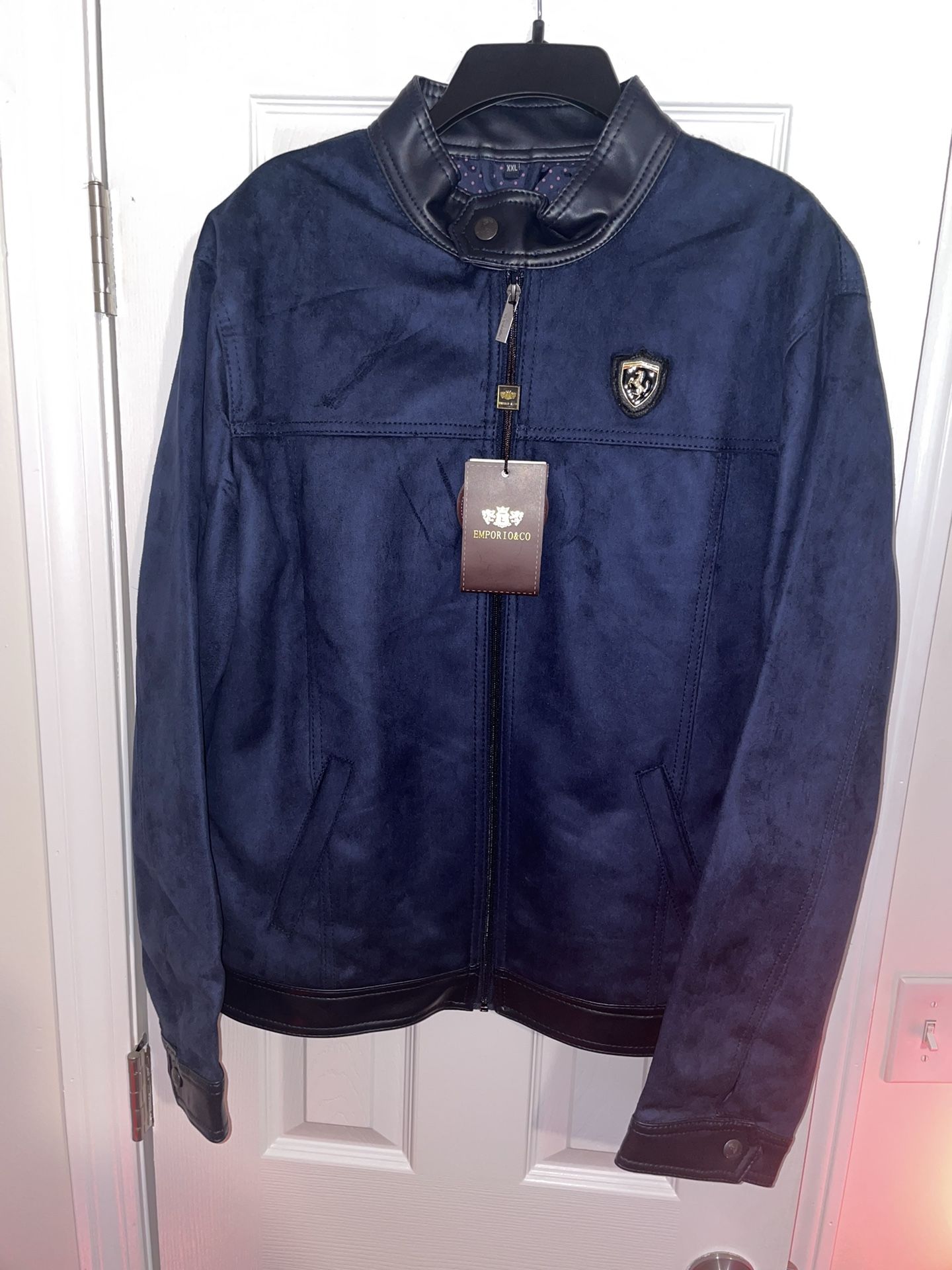 Emporio Co Ferrari Jacket Suede Leather for Sale in East Haven CT OfferUp