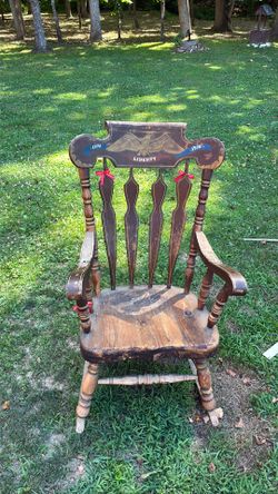 Bicentennial solid wood rocking chair