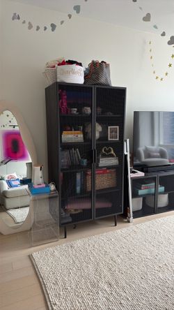 Cb2 cabinet with free coffee table books