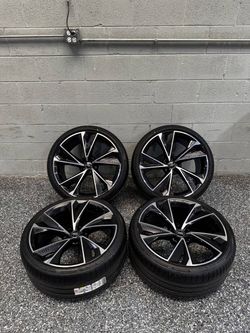 22" OEM Audi RS6 RS7 Rims Set of 4 22x10.5 5x112 with New Bridgestone tires
