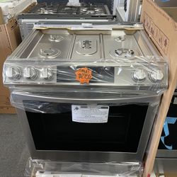 SLIDE IN STAINLESS STEEL SAMSUNG GAS STOVE