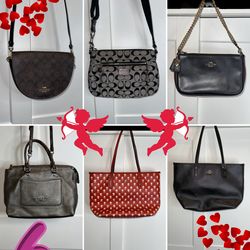 Coach, Designer Handbags Bundle, 6 Bags, Crossbody, Totes, Satchel