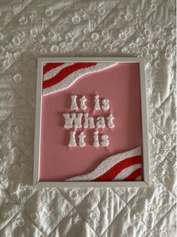 Wall Art Frame Pink It Is What It Is