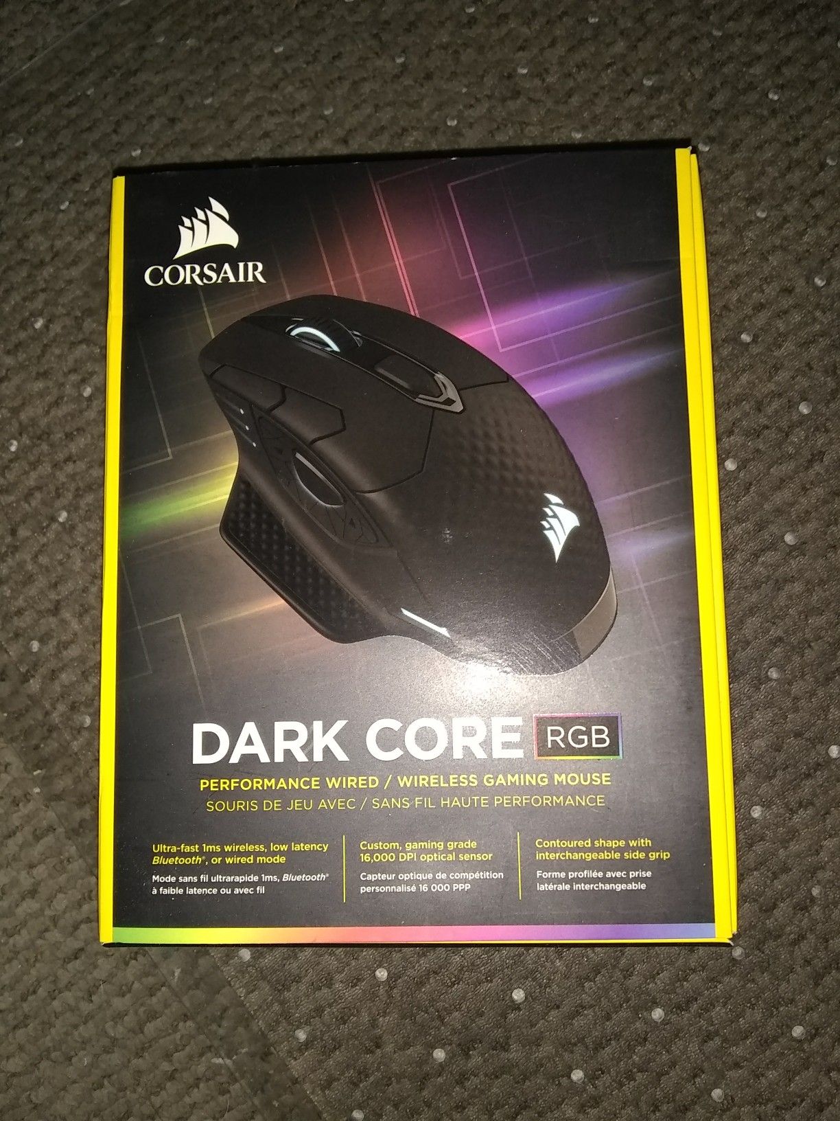 Corsair dark core wireless gaming mouse