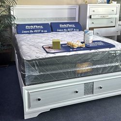 New 4pc bedroom set in box buy now pay later $39 down no credit needed