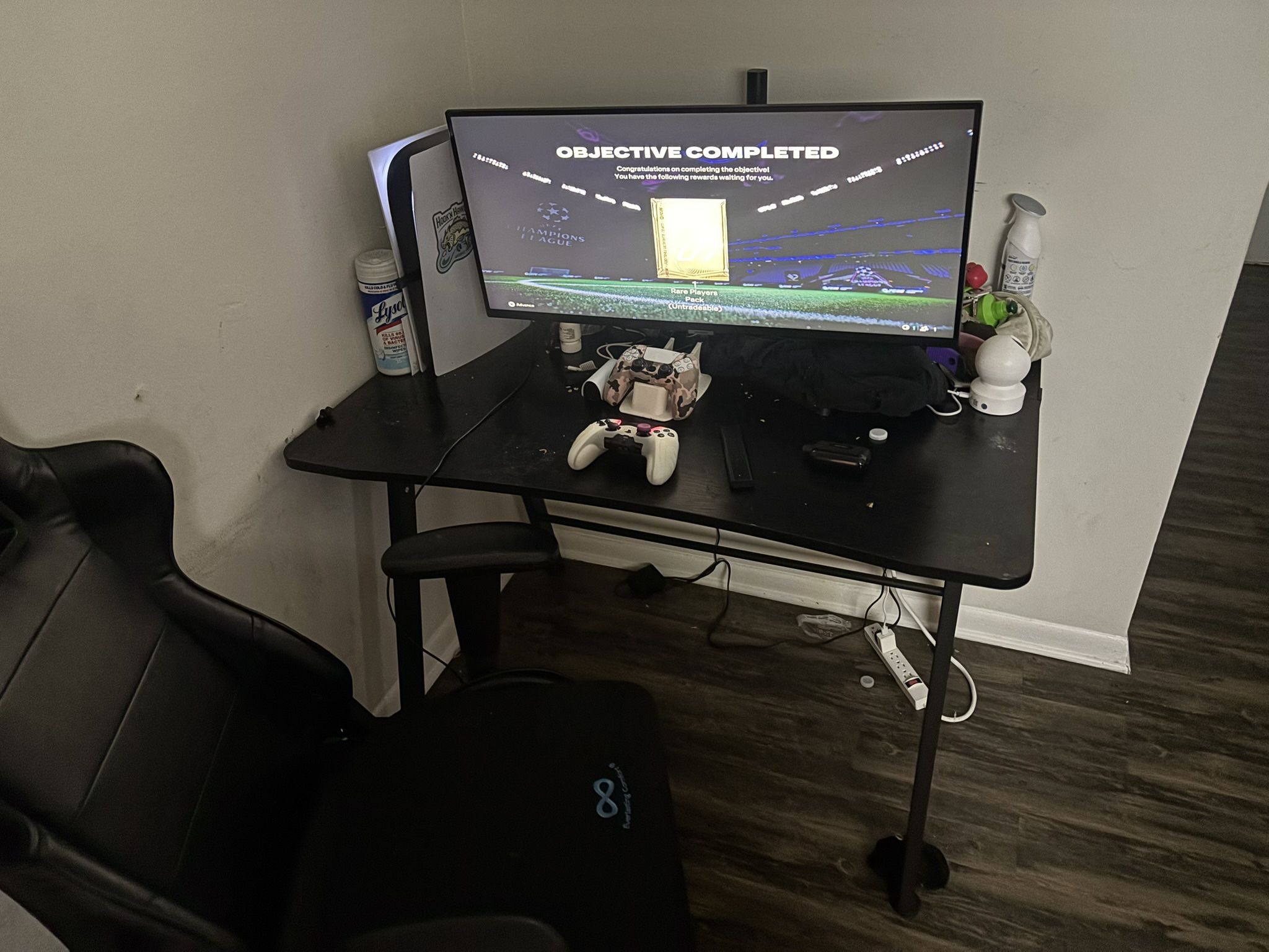 Gaming Monitor And Gaming Desktop With Chair 