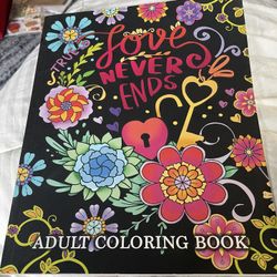 Love Never Ends Adult Coloring Book 