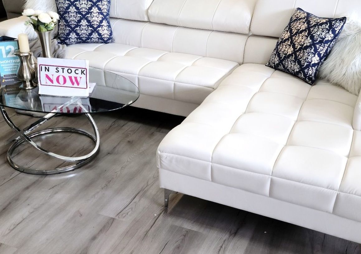 FREEE DELIVERY ‼️NEW WHITE SECTIONAL SOFA COUCH