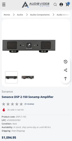 2 Channel Amplifier Sonance