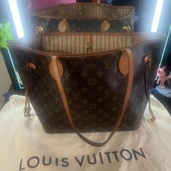 LV Neverfull Tote Bag – Monogram Canvas – Authentic