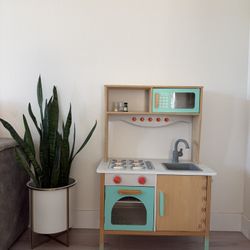 Toddler Wooden Kitchen Play Set