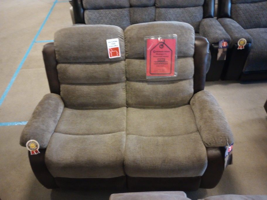 Bradbury Brown Reclining Loveseat
