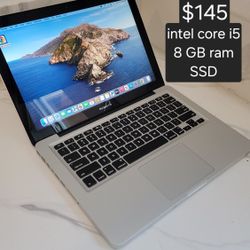 Apple Macbook pro Laptop. Intel Core i5. 8 GB ram. SSD. 👍Delivery Available👍Se Habla Español. 
