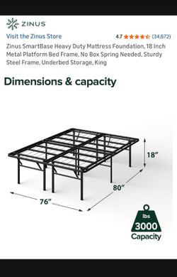 King bed frame