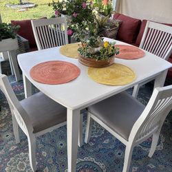 Table And 4 Chairs 