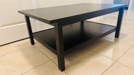 Large dark brown coffee table
