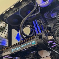 FAST Custom Liquid Cooled i7 Gaming PC Computer (i7 9700k, GTX 1070 FTW, 16GB RAM, 1.75TB)