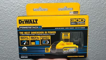 Dewalt Battery And Charger 20v 5 Ah Powerstack
